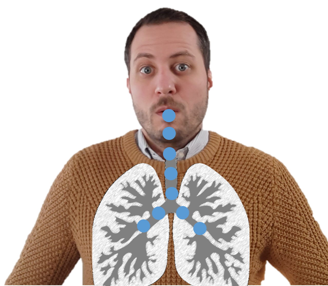 Luft aus der Lunge wird am Mund blockiert. Es handelt sich um einen Konsonanten.